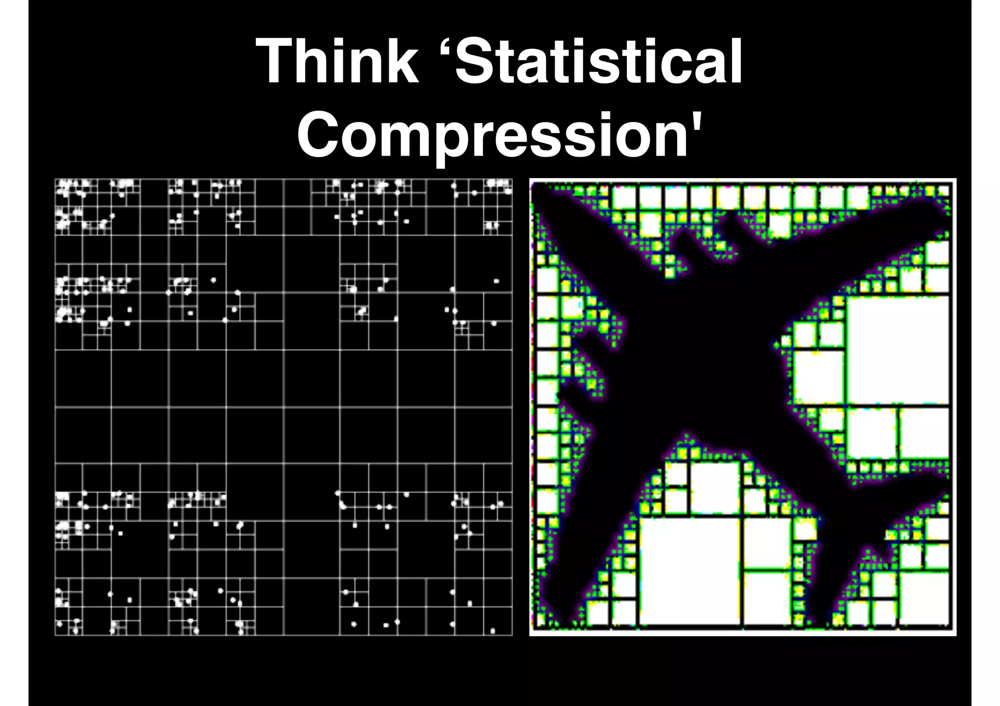 Think ‘Statistical
Compression'

 