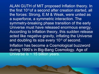 Big bang cosmology | PPT