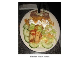 Flautas Plate, Tivos 