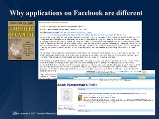 Why applications on Facebook are different 