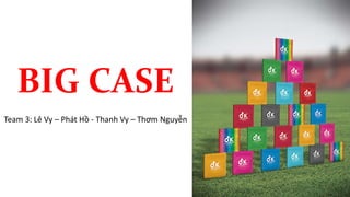 BIG CASE
Team 3: Lê Vy – Phát Hồ - Thanh Vy – Thơm Nguyễn
 