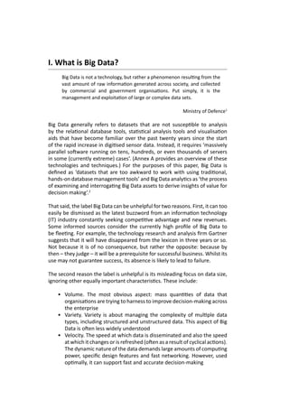Big Data for Defense and Security | PDF