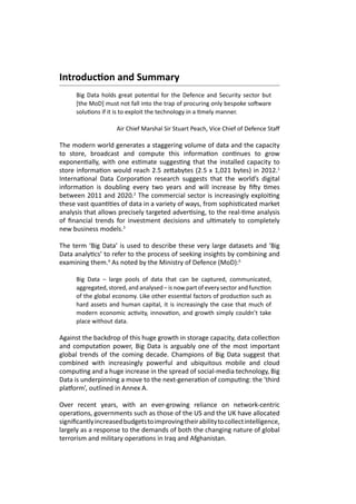 Big Data for Defense and Security | PDF