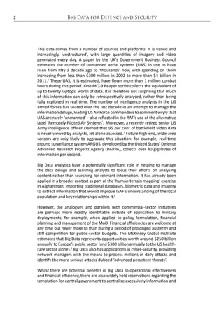 Big Data for Defense and Security | PDF