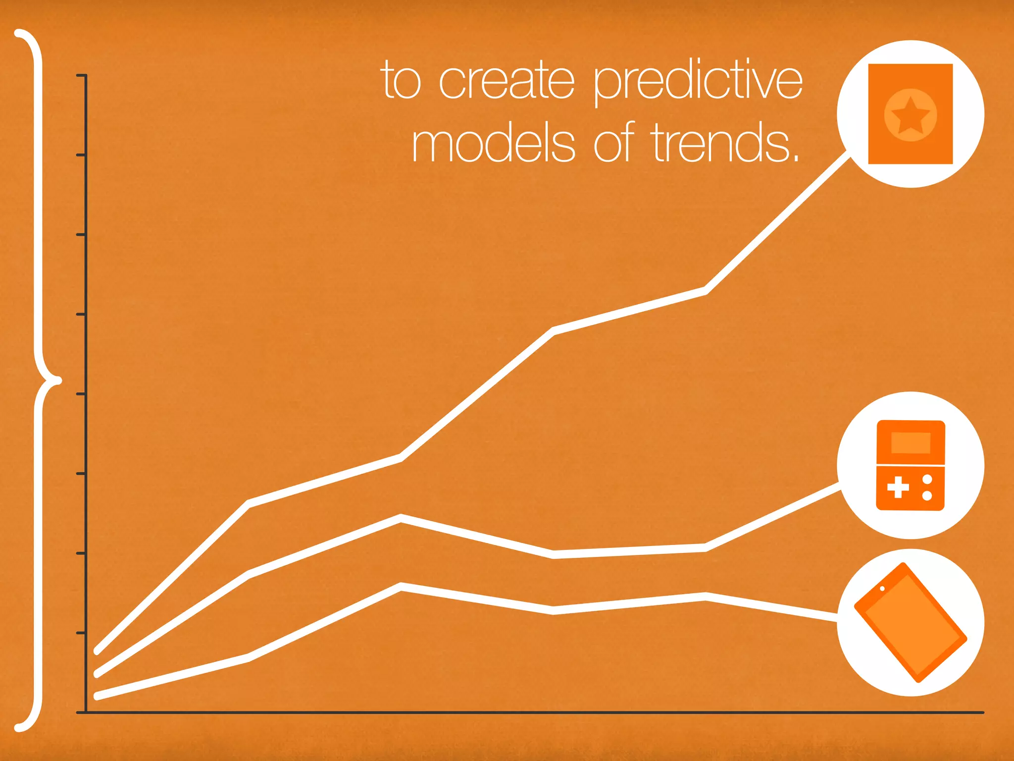 to create predictive models of trends.
 