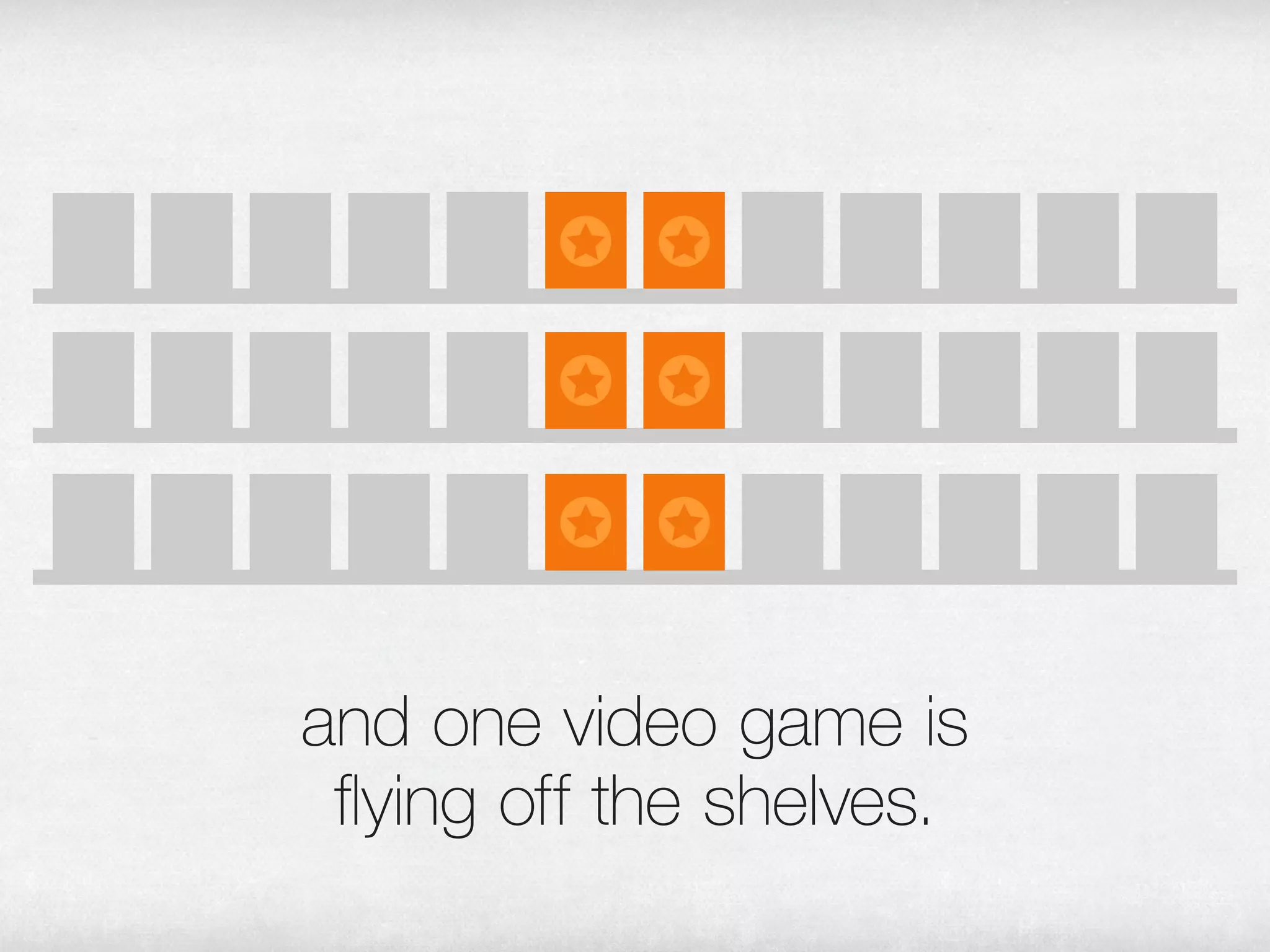 and one video game is flying
      off the shelves.
 