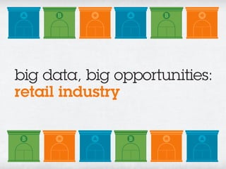 big data, big opportunities:
retail industry
 