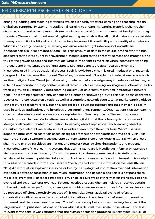 Phd research proposal statistics