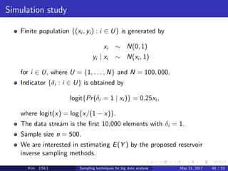Some sampling techniques for big data analysis | PDF