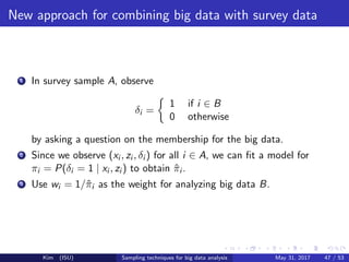Some sampling techniques for big data analysis | PDF