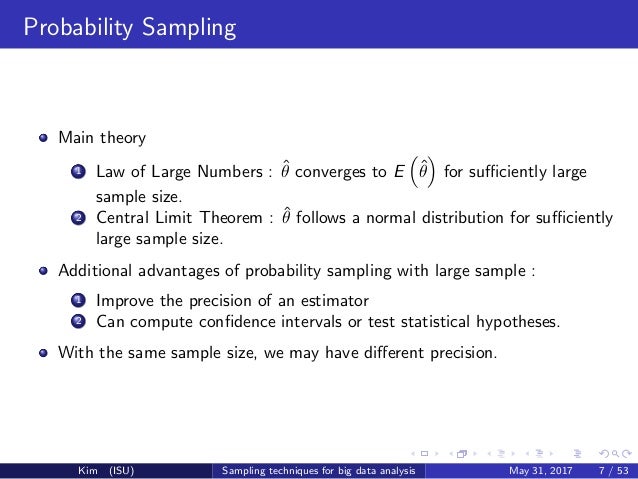 some sampling techniques for big data analysis large sample size