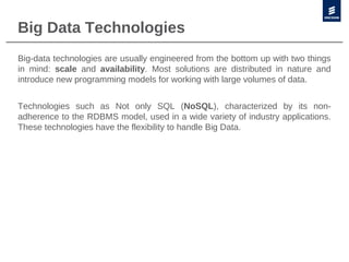 Big Data using NoSQL Technologies | PDF