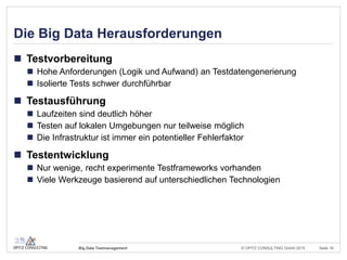 Agiles Enterprise Big Data Testmanagement