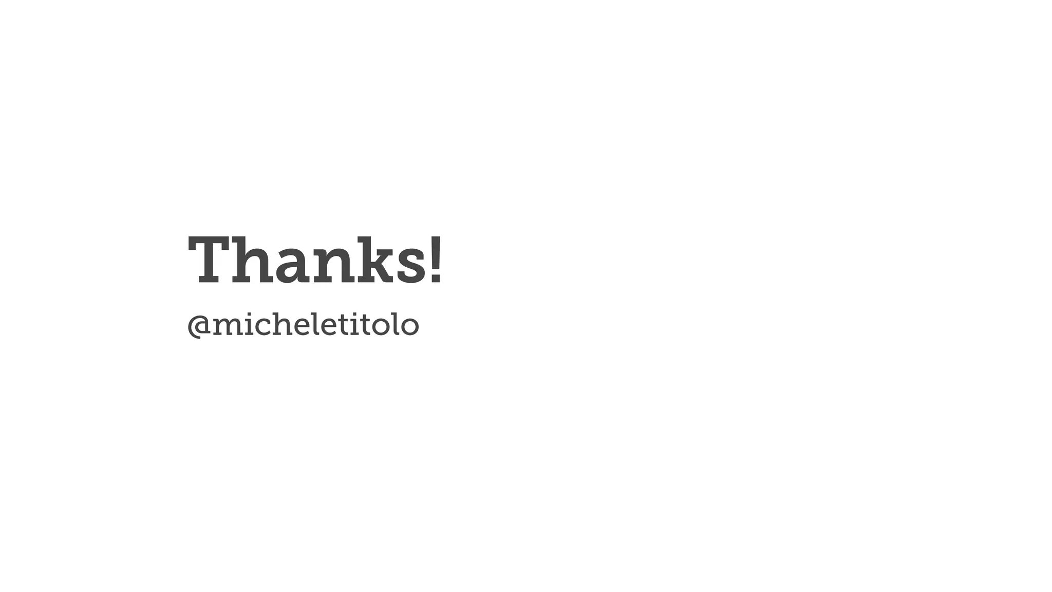 Thanks!
@micheletitolo
 