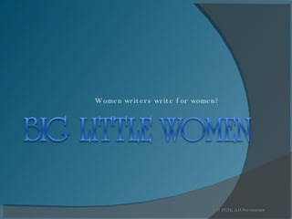 Women writers write for women? © РГДБ, А.Н.Россинская 