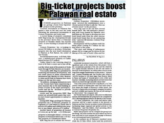 Big ticket projects boost palawan real estate - Malaya Business Insight