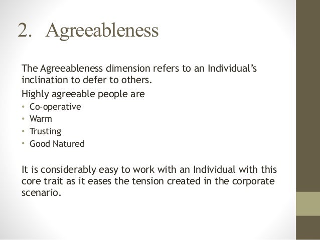 The BIG 5 Personality Model