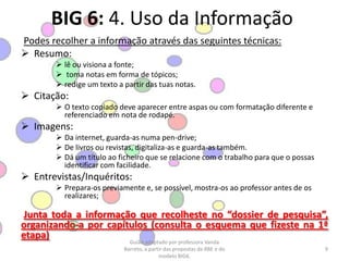 Materiais fornecidos pelo professor
