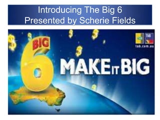 Introducing The Big 6 Presented by Scherie Fields,[object Object]