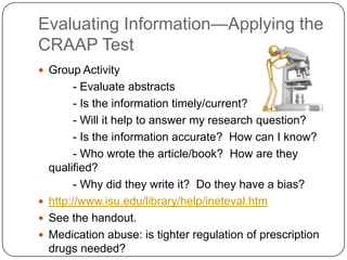 Consult specific sources