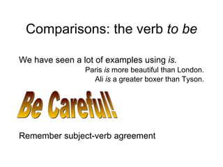 Example Bigger Big and small: Making comparisons in English | PPT