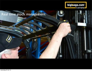 Real time stock management
woensdag 22 mei 13
 