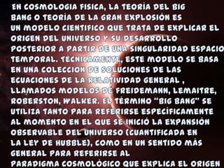 Big bang