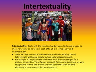 Intertextuality Visual Example Big bang semiotics | PPTX