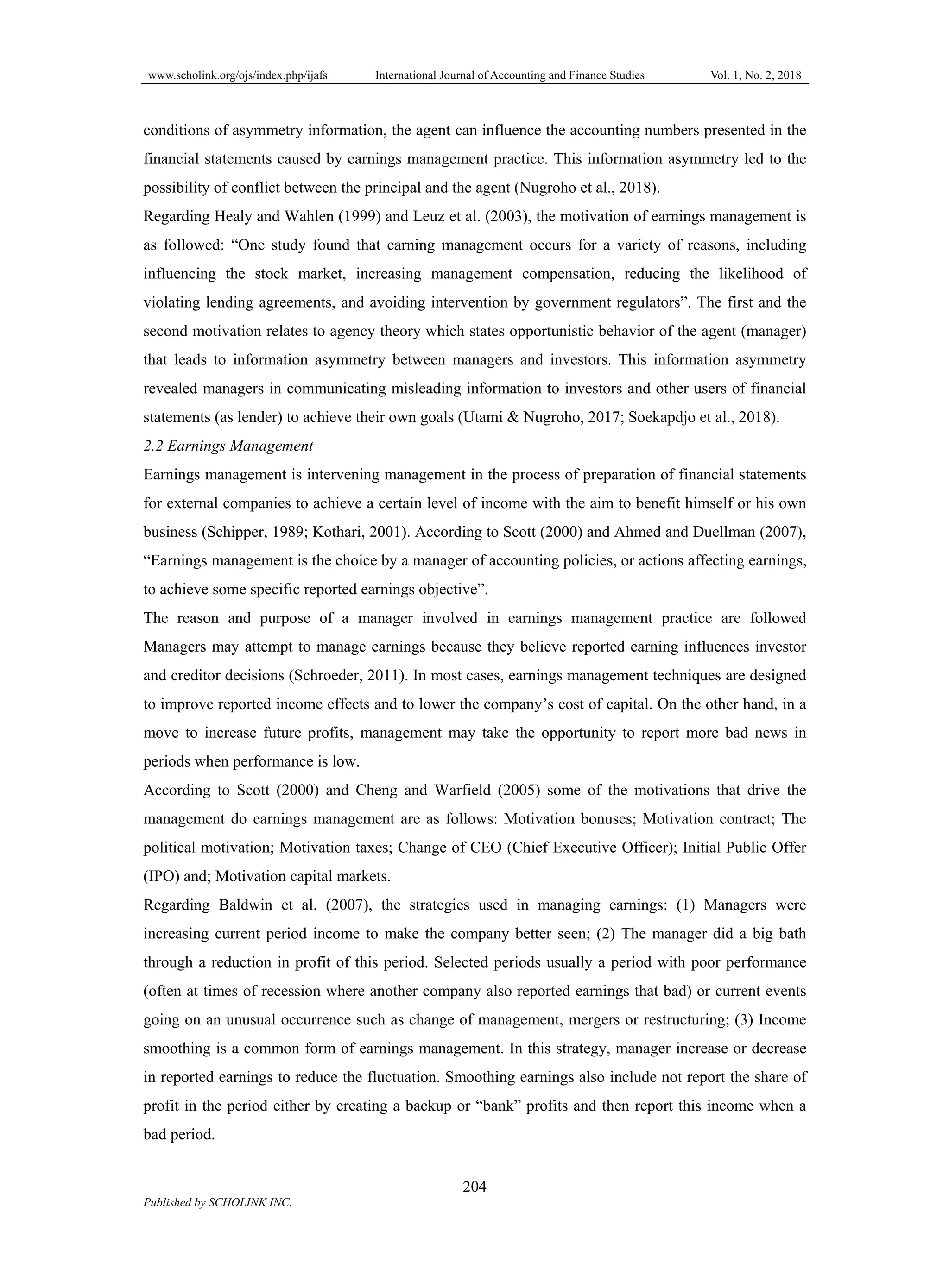 Potential Big Bath Accounting Practice in CEO Changes (Study on