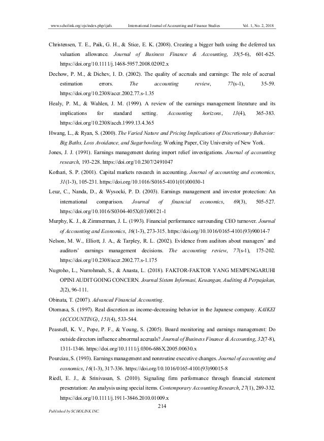 Potential Big Bath Accounting Practice in CEO Changes (Study on Manuf…