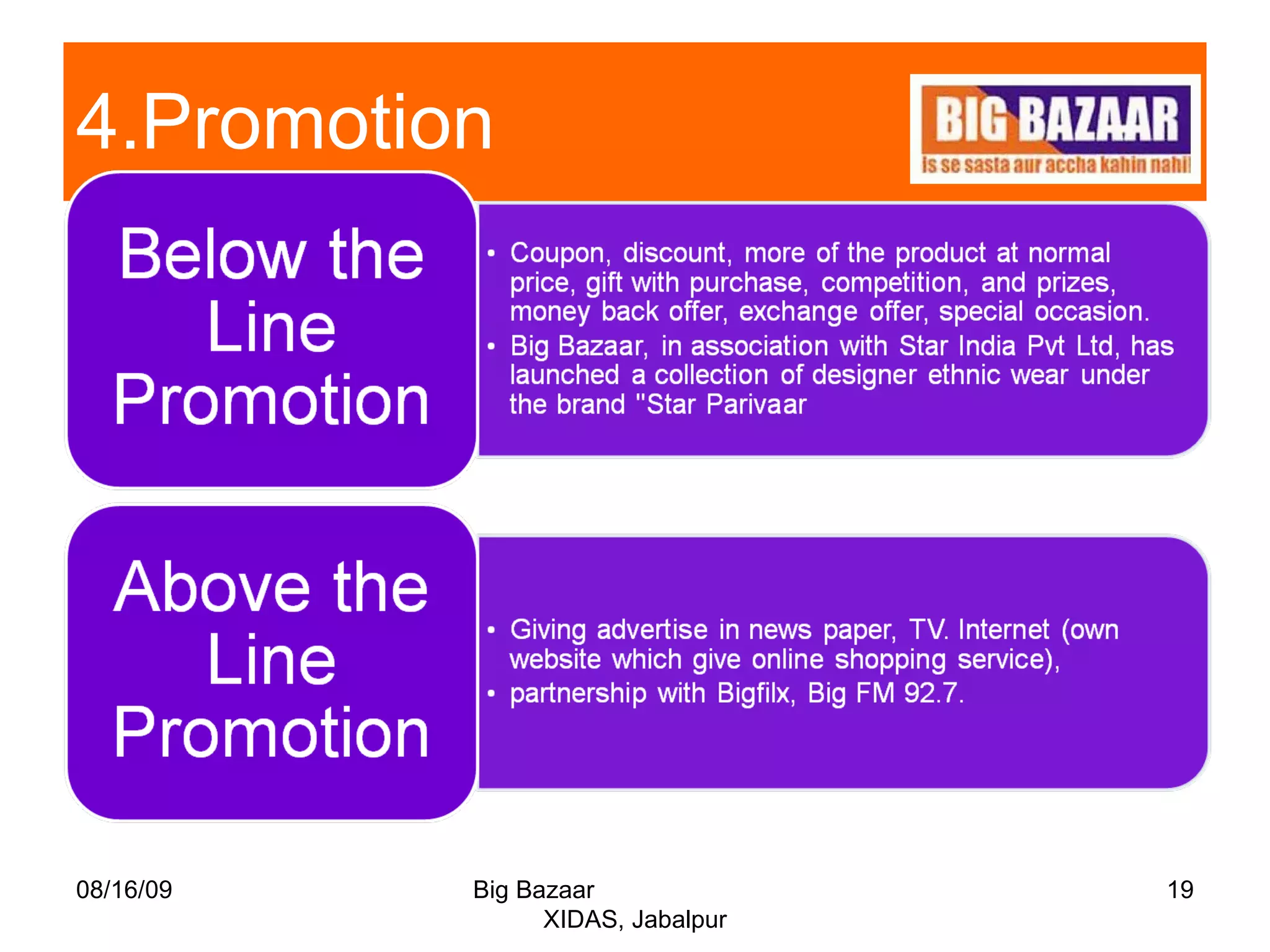 4.Promotion  08/16/09 Big Bazaar  XIDAS, Jabalpur 