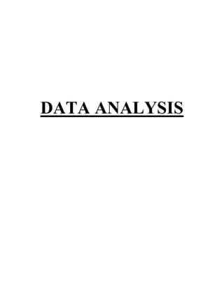 DATA ANALYSIS
 