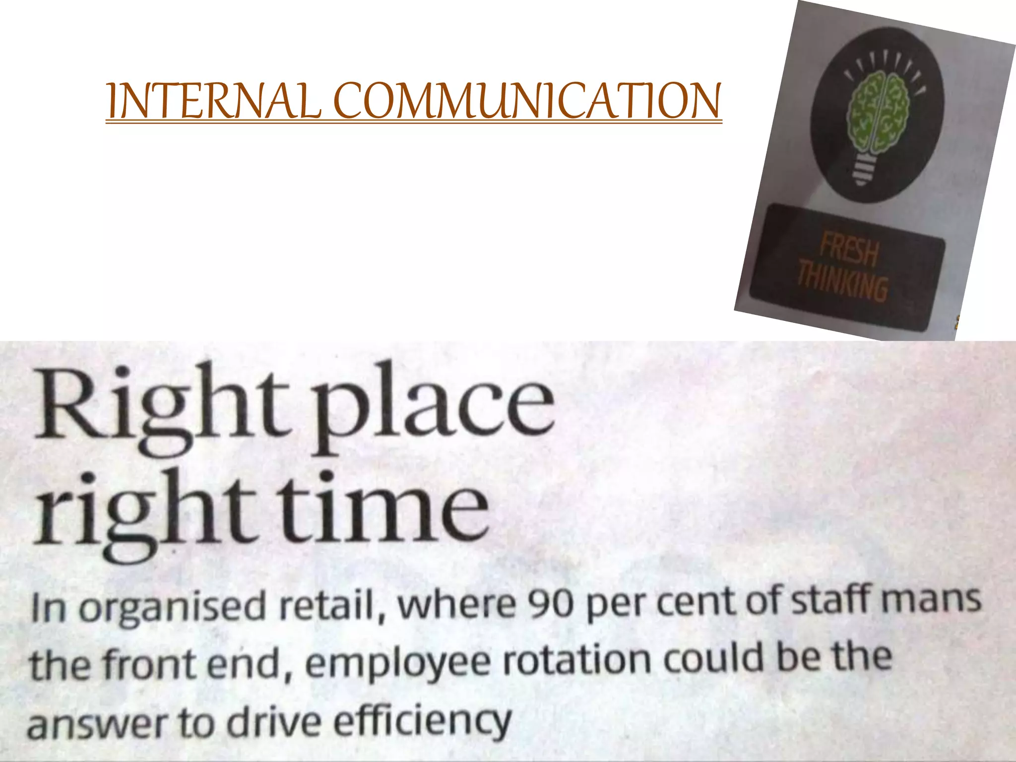 INTERNAL COMMUNICATION
 