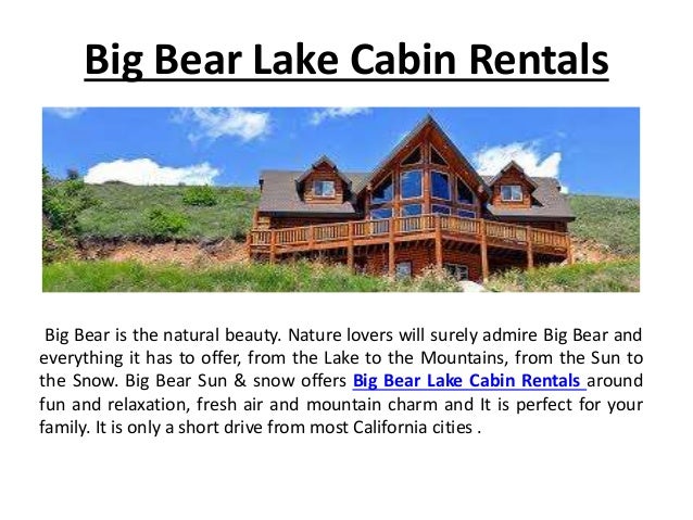 Big Bear Lake Vacation Rentals