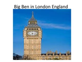Big Ben in London England
 