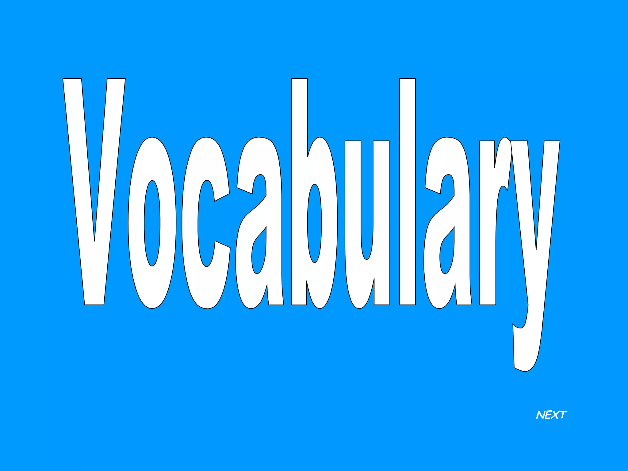 Vocabulary NEXT 