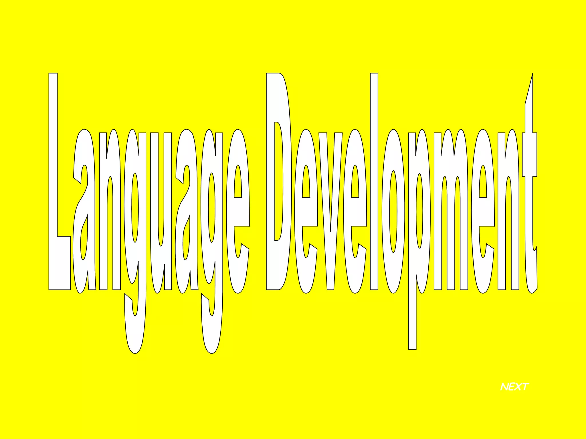 Language Development NEXT 