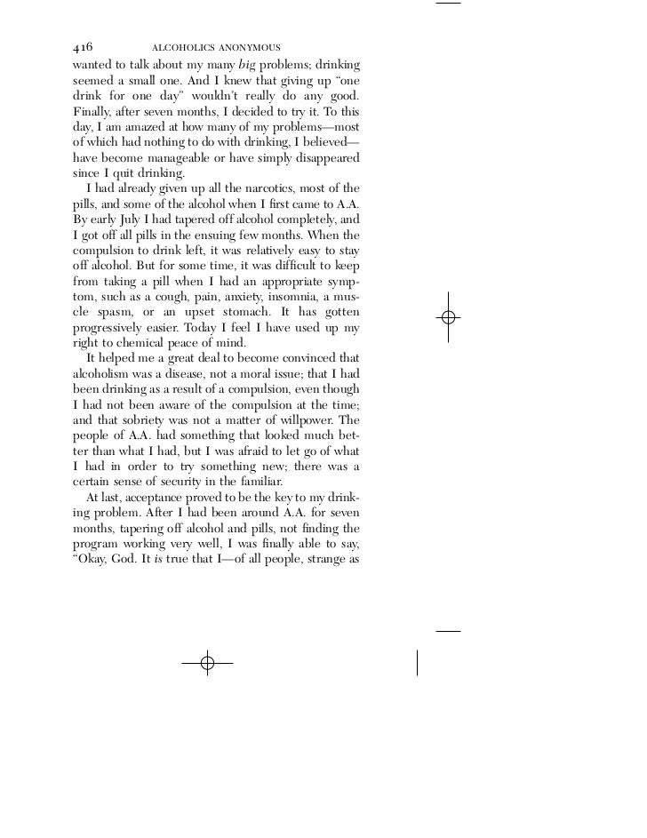 74 List Aa Big Book 417 Acceptance from Famous authors