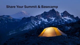 Share Your Summit & Basecamp
 
