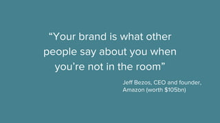 Big brand thinking for charities (and anyone else) | PPT