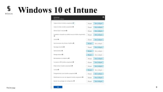 Windows 10 et Intune
Pied de page 9
 