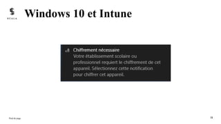 Windows 10 et Intune
Pied de page 11
 