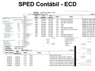 SPED Contábil - ECD
 