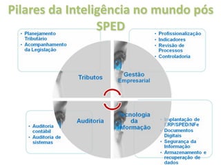 Pilares da Inteligência no mundo pós 
                 SPED
 