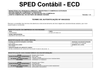SPED Contábil - ECD
 