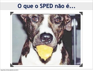 O que o SPED não é...




terça-feira, 28 de setembro de 2010
 