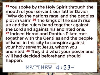 MATTHEW 4:23-
 