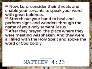 MATTHEW 4:23-
 