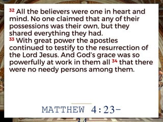MATTHEW 4:23-
 