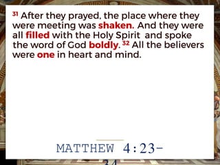 MATTHEW 4:23-
 
